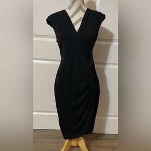 Berydress XL Black Faux Wrap Dress